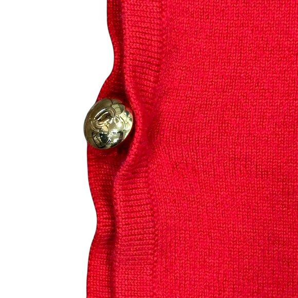 Draper James Womens Sweater Cape Poncho OS One Size Red Blue Wool Blend Nautical - Picture 3 of 11